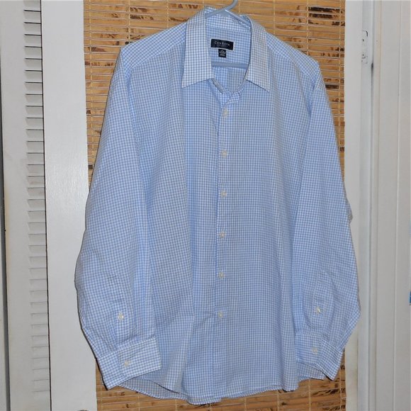 Club Room Men's Regular Fit Button-Down Cotton Blend Shirt (*Tag Size: 18 34/35) - Picture 1 of 7